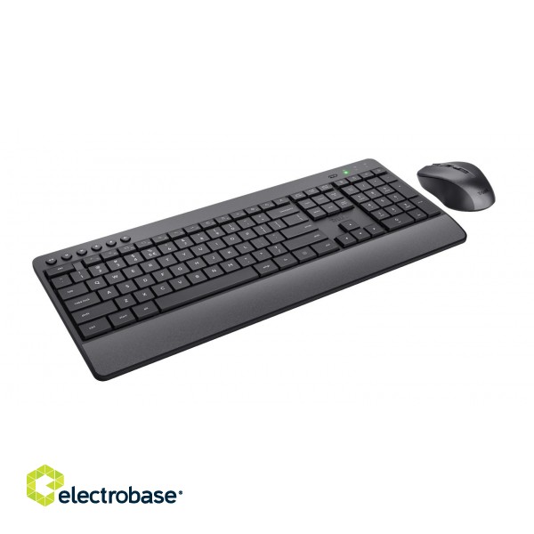Trust Trezo keyboard Mouse included Universal RF Wireless QWERTY US English Black image 3