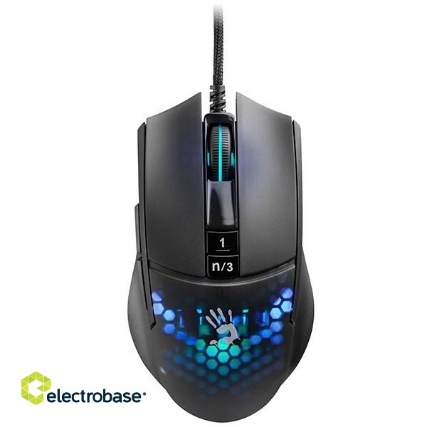 A4Tech BLOODY A4TMYS47113 L65 MAX RGB Honeycomb (Activated) mouse USB Type-A Optical 12 000 DPI paveikslėlis 3