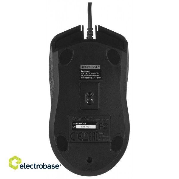 A4Tech OP-760 mouse USB Type-A Optical 1200 DPI фото 6