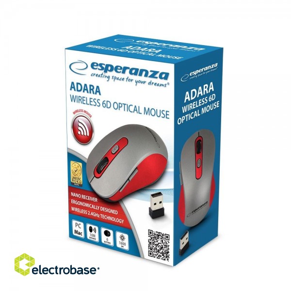 Esperanza EM131R Mouse RF Wireless Optical 1600 DPI image 4