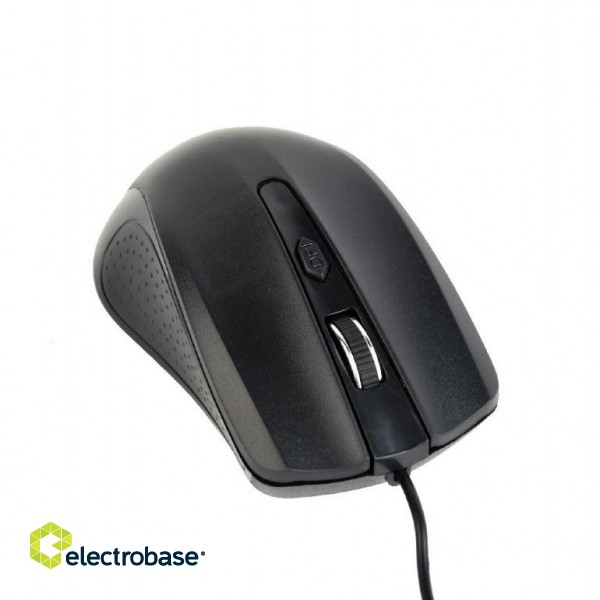 Gembird MUS-4B-01 mouse Ambidextrous USB Type-A Optical 1200 DPI image 1