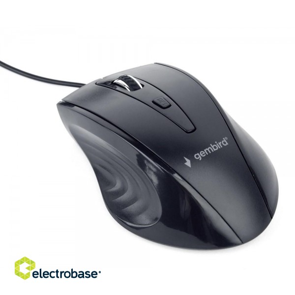 Gembird MUS-4B-02 mouse Right-hand USB Optical 1200 DPI image 1