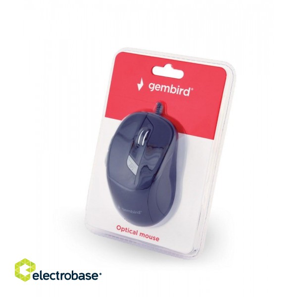 Gembird MUS-4B-02 mouse Right-hand USB Optical 1200 DPI фото 4