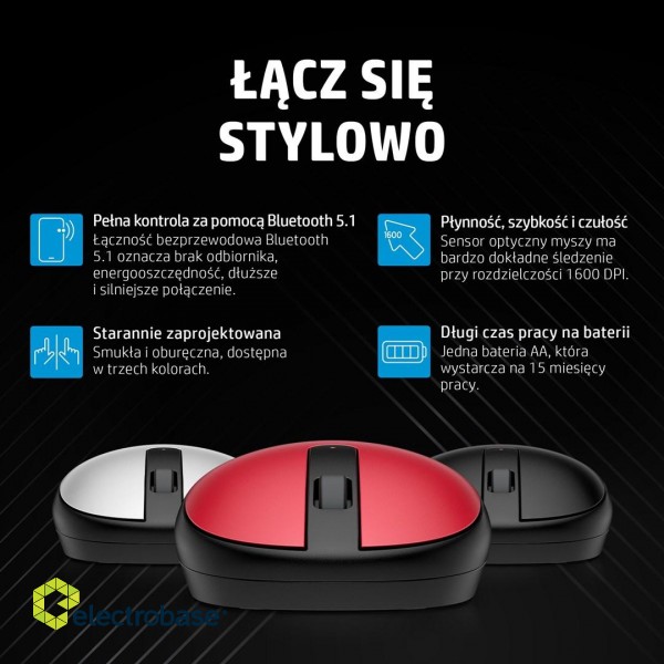 HP 240 Black Bluetooth Mouse image 9