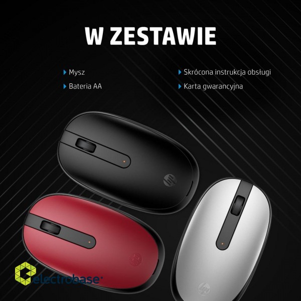 Mysz HP 240 Lunar White Bluetooth Mouse bezprzewodowa biała 793F9AA image 7