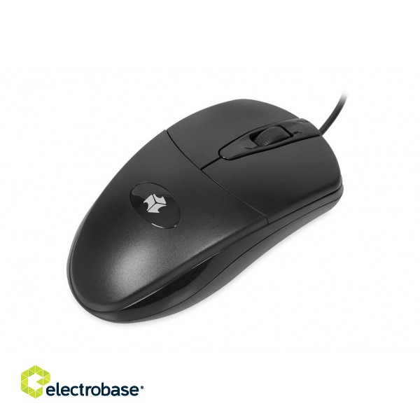 iBOX i007 wired optical mouse, black фото 3