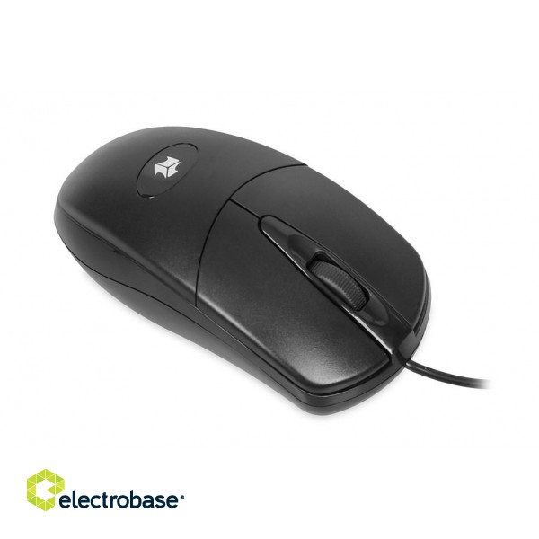 iBOX i007 wired optical mouse, black фото 7