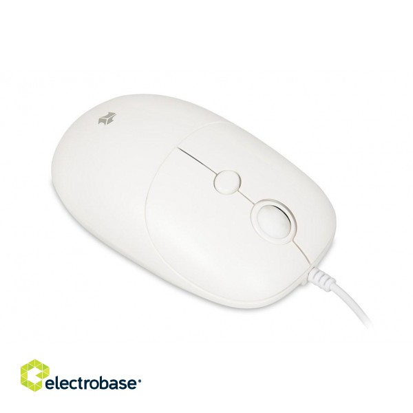 iBOX i011 Seagull wired optical mouse, white фото 5