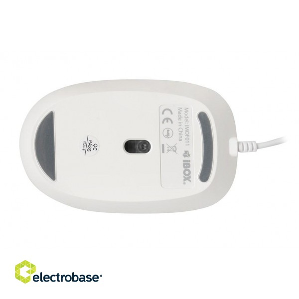 iBOX i011 Seagull wired optical mouse, white image 7