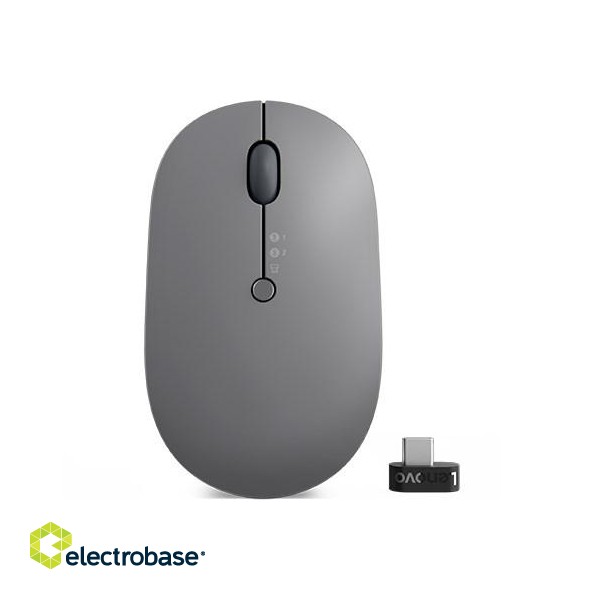 Lenovo Go Multi-Device mouse Ambidextrous RF Wireless + Bluetooth Optical 2400 DPI image 1