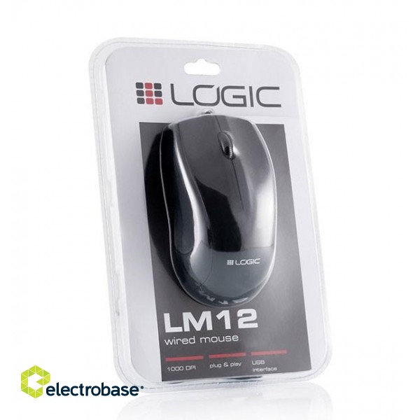 Logic LM-12 mouse USB Type-A Optical 1000 DPI Ambidextrous image 6