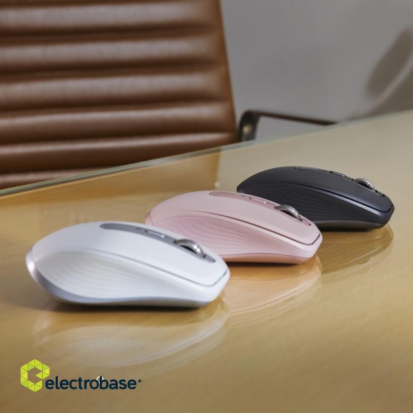 Logitech MX Anywhere 3S mouse Right-hand RF Wireless + Bluetooth Laser 8000 DPI image 1