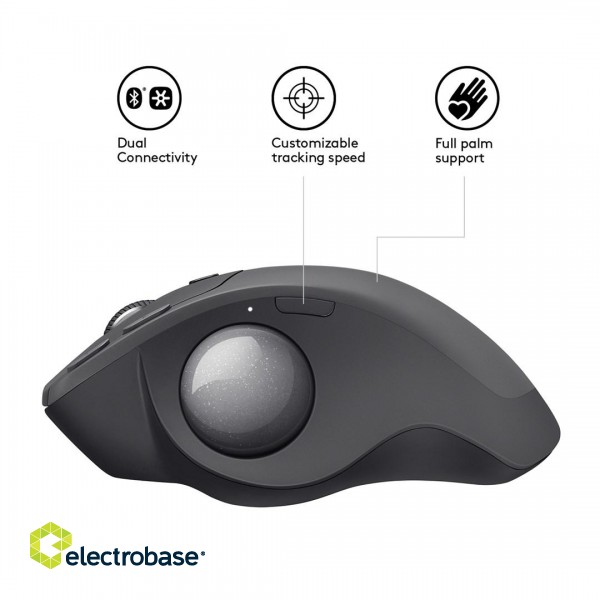 Logitech MX Ergo Mouse RF Wireless+Bluetooth image 5