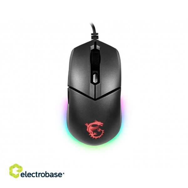 MSI Clutch GM11 Gaming Mouse, Wired, Black MSI | Clutch GM11 | Optical | Gaming Mouse | Black | Yes image 2