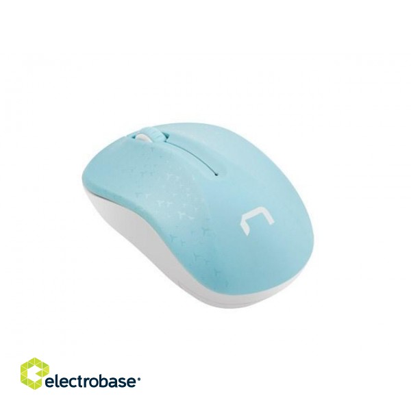 Natec Wireless Mouse Toucan Blue and White 1600DPI image 1