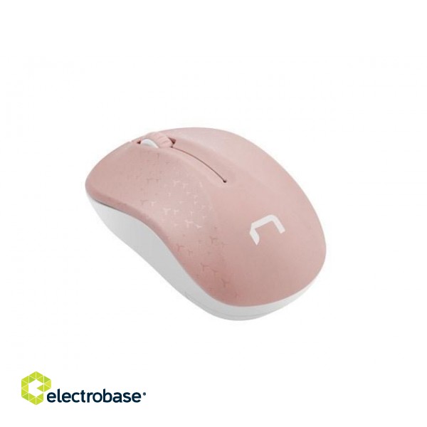 Natec Wireless Mouse Toucan Pink & White 1600DPI image 1