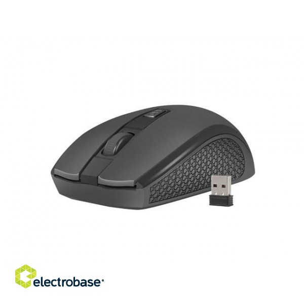 Natec Wireless Optical Mouse JAY 2 Wireless 2.4 GHz | 1600 DPI | black image 2
