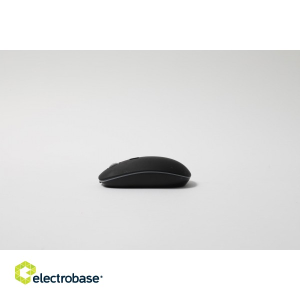 POUT HANDS4 - Wireless computer mouse with high-speed charging function, black color paveikslėlis 2