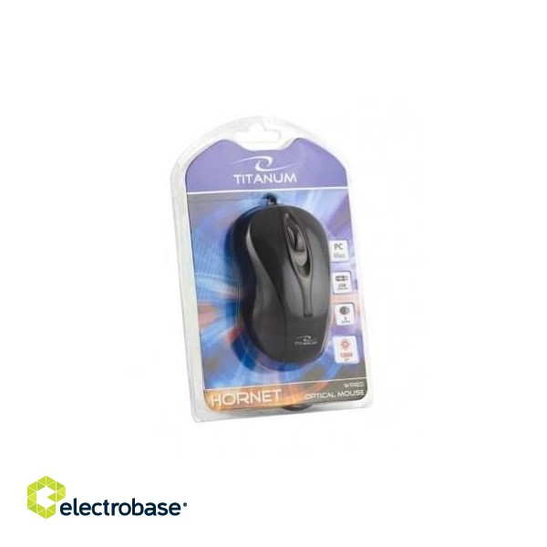 TITANUM TM103K mouse USB Type-A Optical 1000 DPI Ambidextrous фото 3