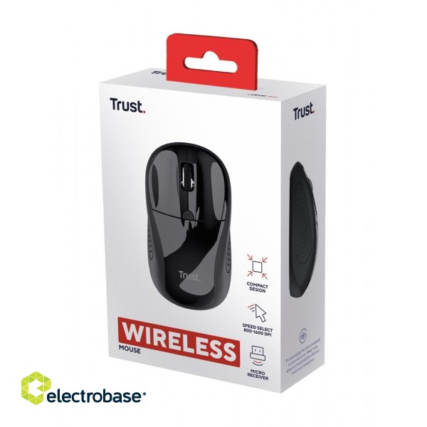 Trust 24658 mouse Ambidextrous RF Wireless Optical 1600 DPI paveikslėlis 5