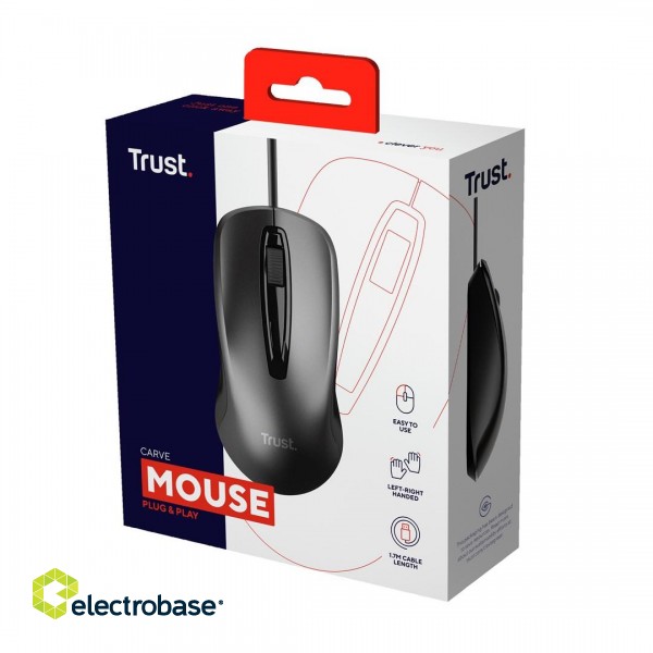 Trust Carve mouse Ambidextrous USB Type-A Optical 1200 DPI image 6