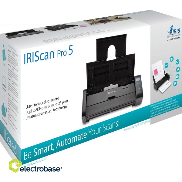 I.R.I.S. IRIScan Pro 5 ADF scanner 600 x 600 DPI A4 Black фото 3