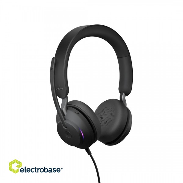 Jabra Evolve2 40 SE Headset Wired Head-band Calls/Music USB Type-A Black image 3