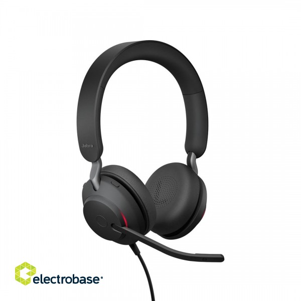 Jabra Evolve2 40 SE Headset Wired Head-band Calls/Music USB Type-A Black paveikslėlis 2