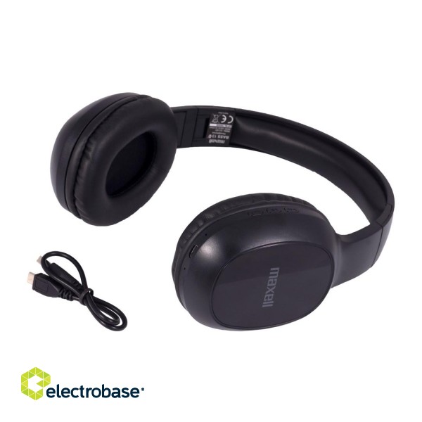 Maxell Bass 13 wireless Bluetooth headphones black фото 3