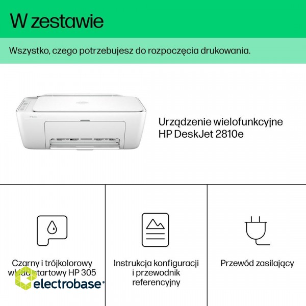 HP DeskJet 2810e All-in-One Printer, Color, Printer for Home, Print, copy, scan, Scan to PDF image 8