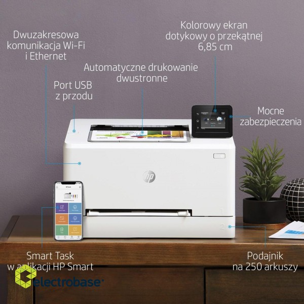 HP Color LaserJet Pro M255dw, Color, Printer for Print, Two-sided printing; Energy Efficient; Strong Security; Dualband Wi-Fi paveikslėlis 10