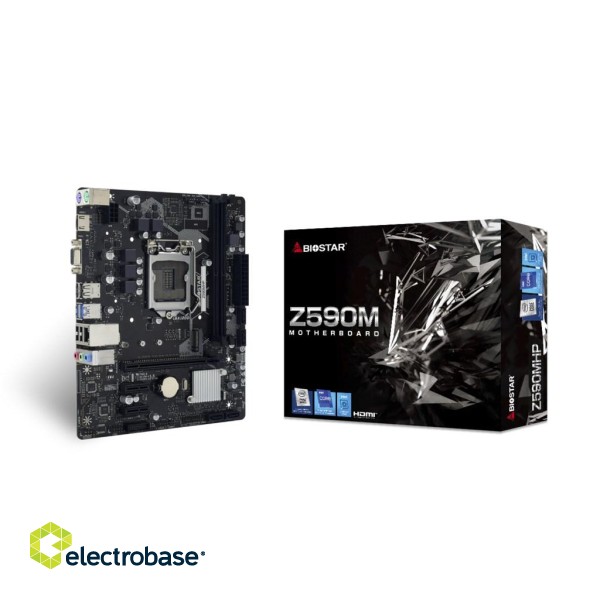 Biostar Z590MHP Intel Z590 LGA 1200 (Socket H5) micro ATX image 1