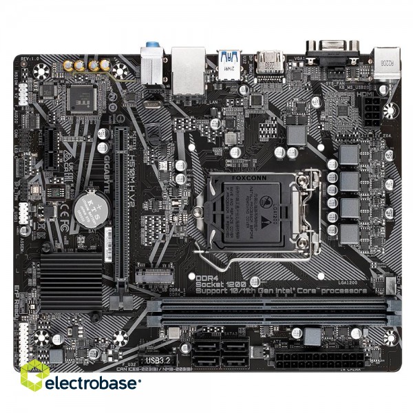 Gigabyte H510M H V2 motherboard Intel H510 Express LGA 1200 (Socket H5) micro ATX paveikslėlis 3