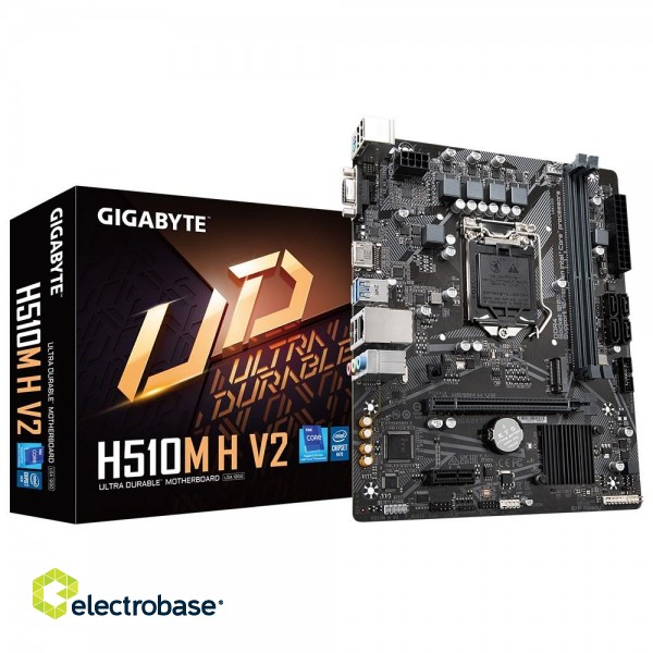 Gigabyte H510M H V2 motherboard Intel H510 Express LGA 1200 (Socket H5) micro ATX paveikslėlis 4