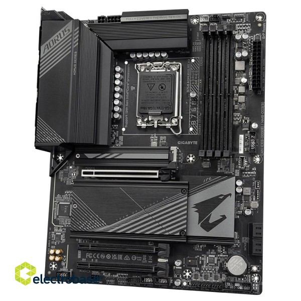 Gigabyte B760 AORUS ELITE AX Motherboard - Supports Intel Core 14th Gen CPUs, 12+1+1 Phases VRM, up to 7800MHz DDR5 (OC), 1xPCIe 4.0 + 2xPCIe 3.0 M.2, Wi-Fi 6E, 2.5GbE LAN, USB 3.2 Gen 2 image 4