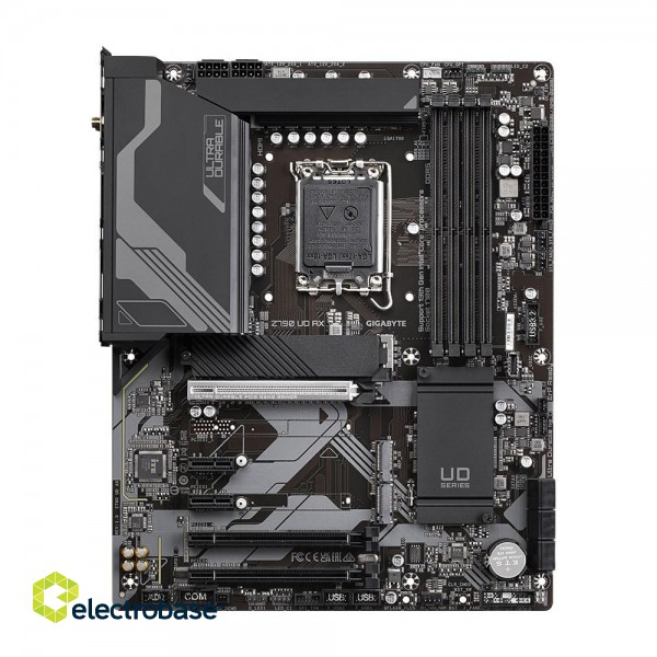 Gigabyte Z790 UD AX Motherboard - Supports Intel Core 14th CPUs, 16*+1+１ Phases Digital VRM, up to 7600MHz DDR5 (OC), 3xPCIe 4.0 M.2, Wi-Fi 6E, 2.5GbE LAN, USB 3.2 Gen 2x2 paveikslėlis 1