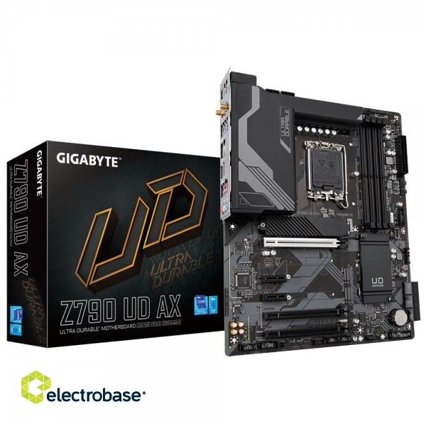 Gigabyte Z790 UD AX Motherboard - Supports Intel Core 14th CPUs, 16*+1+１ Phases Digital VRM, up to 7600MHz DDR5 (OC), 3xPCIe 4.0 M.2, Wi-Fi 6E, 2.5GbE LAN, USB 3.2 Gen 2x2 image 6