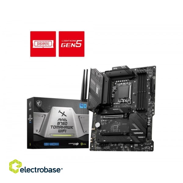 MSI MAG B760 TOMAHAWK WIFI motherboard LGA 1700 ATX фото 6