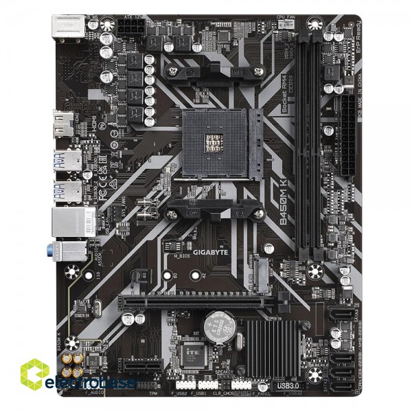 Gigabyte B450M K (rev. 1.0) AMD B450 Socket AM4 micro ATX paveikslėlis 2