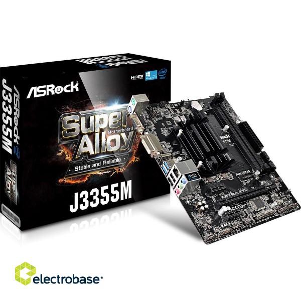 Asrock J3355M NA (integrated CPU) micro ATX image 1