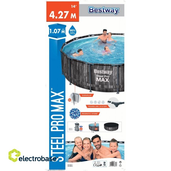 Bestway Steel Pro MAX 14' x 42"/4.27m x 1.07m Pool Set image 9