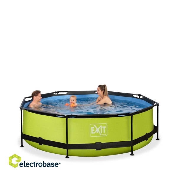EXIT Lime pool ø300x76cm with filter pump - green Framed pool Round 4383 L image 3