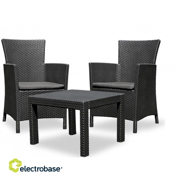 Allibert 216777 outdoor furniture set Graphite