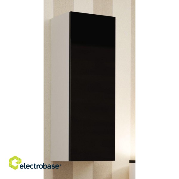 Cama Cabinet VIGO "90" full 90/35/32 white/black gloss paveikslėlis 1