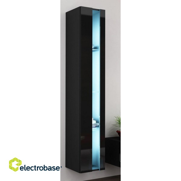 Cama Shelf unit VIGO NEW 180/40/30 black/black gloss фото 1