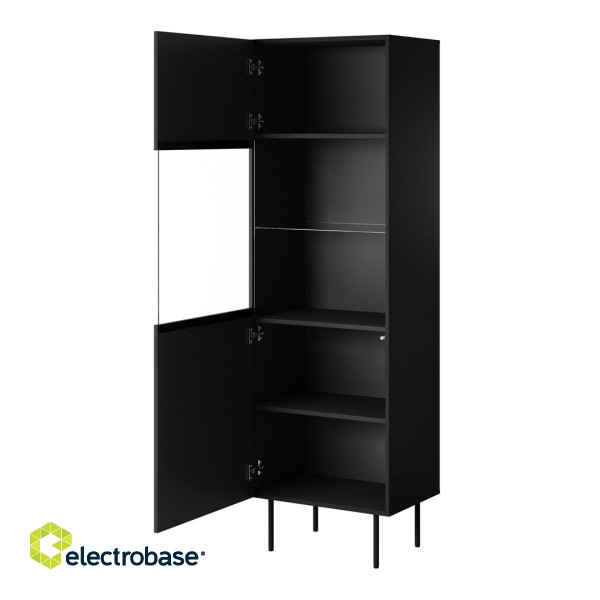 Display case PALAZZO 60x42x190 black + oak craft image 2