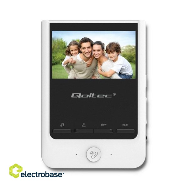 Qoltec 51780 Video doorphone Theon 4 | TFT LCD 4.3" | White image 8