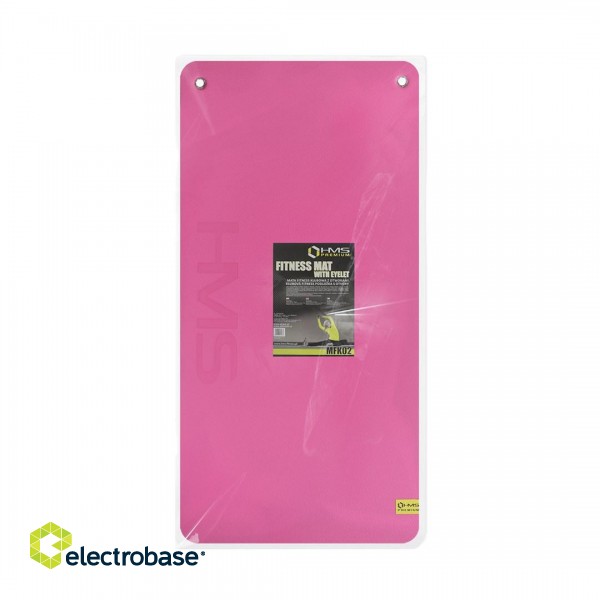 Club fitness mat with holes pink HMS Premium MFK02 фото 1