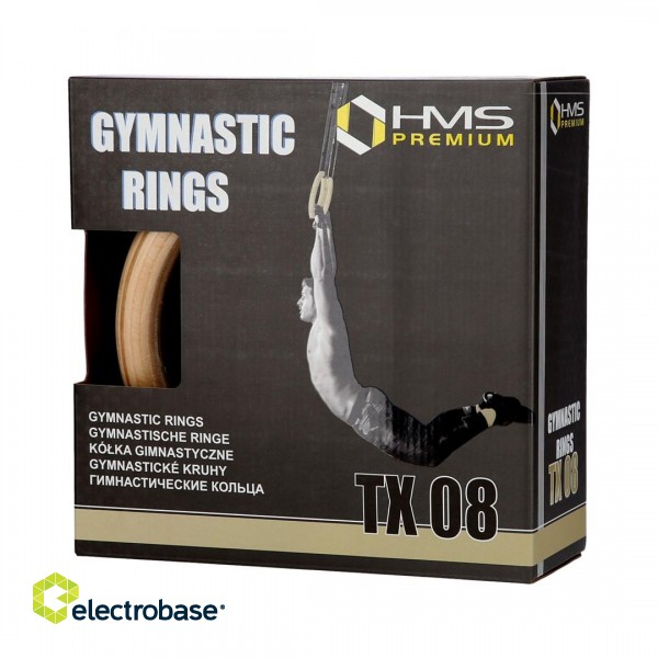 Wooden gymnastic hoops with measuring tape HMS Premium TX08 фото 5