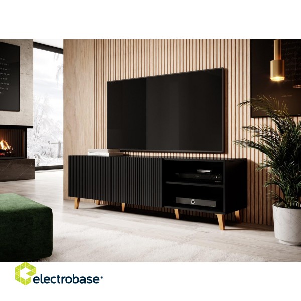 Cama RTV cabinet PAFOS 150x42x52 Black matt image 6